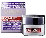 L'Oréal Paris Hyaluron Tagescreme, Anti-Aging Gesichtspflege mit Micro-Filler Hyaluronsäure für Feuchtigkeit und Anti Falten Effekt, Revitalift Filler,1 x 50 ml