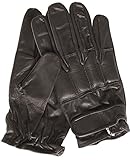 MFH 15615 Security Lederhandschuhe mit Quarzsand (Schwarz/XL)