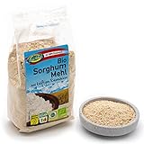Bio Sorghummehl – 6 x 300g – Gentechnik- und glutenfrei – Mehl aus stechapfelfreier, ungeschälter Sorghum Hirse – Aus Österreich – Rohkost