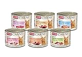 animonda Carny Adult Geflügel Variation (6 x 200 g), Katzennassfutter für ausgewachsene Katzen, Nassfutter mit 100 % frischen, fleischlichen Zutaten, Katzenfutter ohne Getreide und Zucker