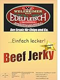 Edelfleisch 1 Kg MAXI Pack Biltong Beef Jerky Eigene Herstellung versch. Sorten am Stück/Stix… (1kg, Barbecue)