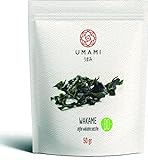 Umami Bio-Sonnengetrocknete Wakame-Algen, geerntet in Irland, 50 g Unberührte Meere Irlands, sonnengetrocknet – handgefertigt, um alle Eigenschaften zu bewahren