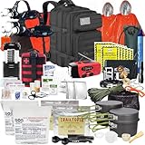 Denver Premium 72-Stunden-Überlebensrucksack mit Zubehör – Modell 2024 Bug Out Bag Rucksack – Verbesserter Go Bag Notfallrucksack mit komplettem taktischem Survival-Kit – Bug Out Bag Survival Kit für