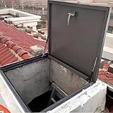 Dachfenster und Dachfenster, verzinkte Dachfenster, regenfeste Flachdach-Lichtbrunnenfenster, geeignet für Korridore, Dachböden, Treppen, Garagen,