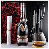 Geschenk Cognac Remy Martin VSOP + Drelio Glas + Glaskugelportionierer zum feinen Dosieren