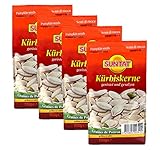 SUNTAT Kürbiskerne ungeschält geröstet & gesalzen 4er Pack (4 x 200 g Packung)