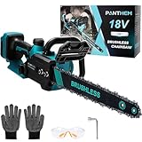 Akku Kettensäge kompatibel mit Makita 18V, 12 Zoll 30 cm Astsäge Elektro-Kettensäge, elektrisch akkusäge mit Sicherheitsschloss Automatischer Öler säge Handkettensäge (Ohne akku)