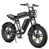 ENGWE E Bike Herren Elektrofahrräder-Ebike mit einem Akku/ 2 Akkus, E-Bike 20 * 4.0 Zoll Fette Reifen, Ebike Herren bis zu 75km/150km/90km/170km, Elektrofahrrad 7-Gang, M20/M1