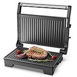 OSTBA Kontaktgrill für alle Toast, Steak und Panini Grill, 3-in-1-Kontaktgrill(Antihaftbeschichtung), mit Kontrollleuchte, 1000 Watt, leicht zu reinigen