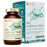 Bio Goldene Milch - 180 g Pulver/Golden Milk mit Kurkuma, Ceylon-Zimt, Lucuma, Ashwagandha, Pfeffer/Ayurveda Nahrungsergänzung/Vegan, Zertifiziert & Nachhaltig im Glas