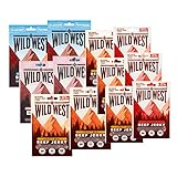 Beef Jerky - Mix, Wild West Original, Honey BBQ, BBQ Bacon, Classic Light Biltong, Trockenfleisch (12er Mix Pack 420g)