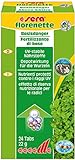 sera florenette 24 Tabs für prächtige Wasserpflanzen im Aquarium, mit Nährstoffdepot an der Wurzel, Dünger für die Wurzeln, für Aquarienpflanzen