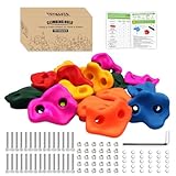 Trymaker Klettergriffe, Kinder Klettersteine für Kletterwand, 15 Stück Kletterwandgriffe Set für Kinder Erwachsene Outdoor