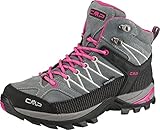 CMP Damen Rigel Mid Wmn Shoe Wp Trekking Wanderhalbschuhe, Grey Fuxia Ice, 37 EU