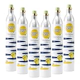 NextWhip CO₂-Zylinder für Wassersprudler 6 Flaschen 60L 14.5 Unzen kompatibel mit Soda Zylinder für sprudelndes Wasser zuhause CO2 Zylinder für Sprudler innovative Lösung für frisches Sprudelwas