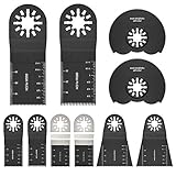 Sägeblätter Kit,10 tlg Multitool Sägeblätter Oszillierwerkzeug Zubehör Multifunktionswerkzeug für Ein-hell, Bo-sch, Fein Mul-timaster displayed live on Amazon is:AoHao 1 Sägeblätter, 18/10 Stahl