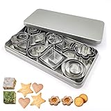 Plätzchen Ausstecher, Ausstechformen Set 30 Stück Mini Geometrische Austecherformen, Backen Fondant DIY Tools für Weihnachten Ostern Halloween Fondant Zubehör Formen Cutter