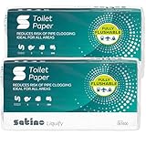 WEPA liquify Toilettenpapier selbstauflösend - ideal für Camping, Wohnmobil, Outdoor, Kreuzfahrtschiff, Reisen - 16 Rollen mit je 250 Blatt 2-lagig