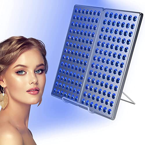 Bräunungslampe Bräunungsgeräte für den Heimgebrauch, Cozion tragbare und faltbare Bräunungslampen für Gesicht und Körper, 24w Sonnenlampe zum Bräunen mit 182 Stück LEDs und Ständer
