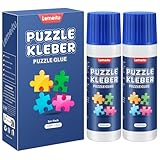 Lemeitu Puzzle Glue，Kleber Transparent, Puzzlekleber 2er-Pack, Puzzle Kleber um Puzzles zu fixieren und Aufzuhängen, 240ml Zubehör Conserver