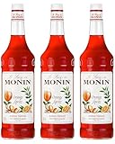 Monin Sirup Orange Spritz (3 x 1,0 L) 3er Pack | Sommergetränk | Erfrischendes Aroma | Cocktails | Limonaden