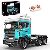Mould King 13203 Technik LKW Zugmaschine Mobile Bausteine, 2060 Teile Tractor Truck Modell Klemmbausteine mit Motoren, Spielzeug Geschenk für Erwachsene und Kinder