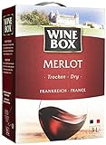 Wine Box Merlot IGP Pays d'Oc trocken Bag-in-Box (1 x 3 l)