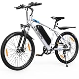 VARUN E Bike, 26'/24' E Bike Herren Damen mit 48V/36V Akku, 250W Motor, E-Mountainbike mit 21/1 Gang, 5 Modi, Aluminium Rahmen, Elektrofahrrad City Ebike mit EU-Konformes, Reichweite 50-80KM