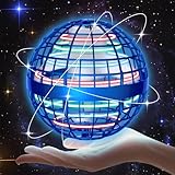 skicare 2025 Hover Ball Fliegender Ball, Flying Orb Ball Magische Spinnerin mit LED Licht Drohne für Kinder Boomerang Flugzeuge Spielzeug Geschenke für Jungen Mädchen Indoor Outdoor Fidget UFO (Blau)