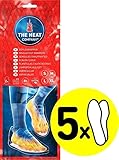 THE HEAT COMPANY Sohlenwärmer - 5 Paar - EXTRA WARM - Wärmesohlen - 8 Stunden warme Füße - sofort einsatzbereit - luftaktiviert - rein natürlich - Größe Large: 41,5-43,5