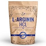 L Arginin Pulver HCL - 500g Veganes Arginin Pulver 5g pro Tagesdosis - L-Arginin HCL Ist Die Reinste Quelle Mit Höchster Bioverfügbarkeit Und Optimalen PH - Wert - L Arginin Abgefüllt In Deutschland