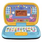 VTech Peppas Lernlaptop – Lerncomputer mit ABC-Tastatur und verschiedenen Lerninhalten mit den Themen Buchstaben und Wörter, Zahlen, Logik, Spiele und Musik – Für Kinder von 3-6 Jahren