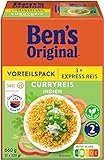 BEN'S ORIGINAL Express Reis Curryreis, 3 Packungen (3x220g)