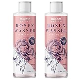 Rosenwasser Monte Nativo 2x200ml (400ml) | zur Gesichtsreinigung und Gesichtspflege | Gesichtswasser | Gesichtstoner | Rose Water | Anti Pickel | Hautpflege | Face cleanser | Geschenk für Frauen