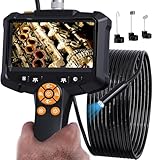 Daxiongmao Boroskop, 4.3 Inch Endoskop-Kamera mit Licht, IP67 wasserdichtes Endoskop, 1080P HD Inspektionskamera, Boroskop-Kamera mit Licht, 16.5ft Flexible Endoskop-Kamera, Gadgets für Männer