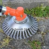 LADAMI ! Profi ! Unkrautbürste Wildkrautbürste MOTORSENSE 25,4 x 200 mm Hohe Standfestigkeit - sehr robust - leichte Montage 1 Stück