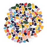 Veemoon Unregelmäßige Keramik Mosaiksteine Bunte DIY Materialien für Garten Kunsthandwerk Wanddeko Kreative Bastelsteine Robust Kratzfest Vielseitig Frei Gestaltbar
