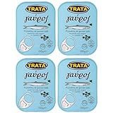 Sardellen (Anchovies) mit Oregano in Öl 4x 100g Dose | Trata | Gavros Beliebte grieische Fischspezialität | +20ml Jassas Olivenöl