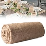 Jute Stoff Jutestoff, 100 X 160 Cm Jute Stoff Meterware, Robust Jutestoff Zum Nähen, Jute Tischläufer-Zuschnitt, Jute Tischband Juteband, 100% Jute Rupfen Aus Naturfaser, Jute Tuch für Haus Und Garten