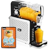 LEBENLANG Premium Slush Maschine 2L - 5 Modi & 15 Min QuickFreeze I Inkl. Rezeptbuch & Auto-Reinigung I Slush Eis Maschine für Zuhause Frozen Slushy Machine Slushie Maker Ice Slushi Maschiene