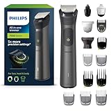 Philips Multigroom Series 7000, All-in-One-Trimmer, 15-in-1 Barttrimmer und Haarschneider für Gesicht, Kopf und Körper - ein Tool mit 26 Längeneinstellungen (0.5-20 mm) (Modell MG7950/15)