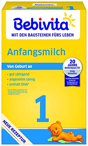 Bebivita Milchnahrung 1 Anfangsmilch, 4er Pack (4 x 500 g) 1116-03