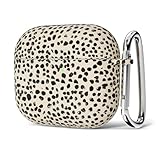 Svanove Schutzhülle für Airpods 3, Geparden-Tierdruck, niedliches Leopardenmuster, Airpods 3. Generation, Hülle mit Schlüsselanhänger, ästhetische Y2K, trendige Hartschale, Kunststoff, coole