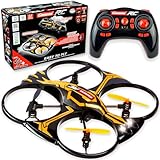 Carrera RC Quadrocopter X2 Drohne | Mit blinkenden LED-Positions-Lichtern | 3D Looping-Funktion | Autostart & Landefunktion | 17,6 cm Länge | Ab 12 Jahren | Beginner & Advanced-Modus