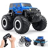 Gindoly 2,4 GHz Ferngesteuertes Spielzeugauto Monstertruck, 4WD 15+ km/h Hobby Offroad RC Auto, Wasserdicht Geländewagen Auto mit 2 Batterien, Spielzeug für Kinder ab 6 7 8 9 10 11 12 Jahre-Haie