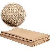 Jute Leinen Stoff Meterware Leinenstoff - 200 x 160cm Jutestoff Polsterstoff, für DIY Haus Vorhangstoff Tischdecken Kissen Taschen Gartenarbeite
