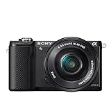 Sony Alpha 5000 Systemkamera (Full HD, 20 Megapixel, Exmor APS-C HD CMOS Sensor, 7,6 cm (3 Zoll) Schwenkdisplay) schwarz inkl. SEL-P1650 Objektiv
