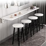 Multifunktionaler Klapptisch, Wandmontage, schlanker platzsparender Schreibtisch für Zuhause, Küche, Restaurant, Milch, Tee, Geschäft, Veranstaltung, elegant, für den Innen- und Außenbereich