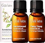 Gya Labs Ätherisches Sandelholz- und Ylang-Ylang-Öl (10 ml) – erdiger und blumiger Duft