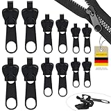 Reisverschluss-reparaturset, WEIMEIH 12 Stück Fix-reißverschluss Zipper, Reisverschluss-zipper Ersatz, Universal Reißverschluss Reparatur Set für Kleidung, Rucksack, Gepäck, Schlafsack